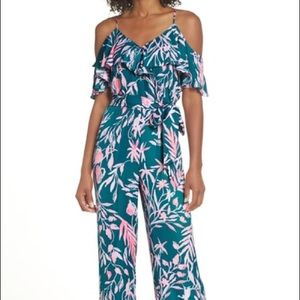 NWT Lilly Pulitzer Emilea Jumpsuit XS Tidal Wave